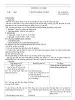 Giáo án vật lý lớp 8 cơ bản