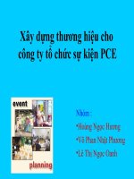 xây dựng thương hiệu cho công ty tổ chức sự kiện pce
