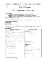 Giáo án đại số lớp 8 chuẩn kiến thức