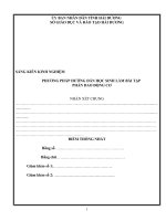 phương pháp hướng dẫn học sinh làm bài tập