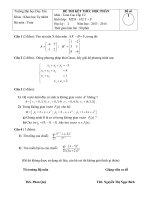 đề thi và đáp án toán cao cấp c2