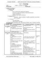 Giáo án môn tiếng anh lớp 11 chuẩn kiến thức