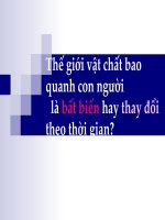bài giảng tiến hóa