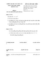 đề thi tổng hợp  toán cơ bản