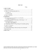 kinh nghiệm hướng dẫn học sinh dùng phương pháp động lực học để giải các bài toán tìm chu kì dao động của vật