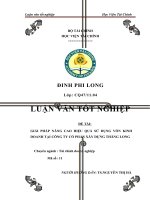 giải pháp nâng cao hiệu quả sử dụng vốn kinh doanh tại công ty cổ phần xây dựng thăng long