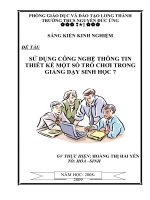 sử dụng công nghệ thông tin thiết kế một số trò chơi trong giảng dạy sinh học 7