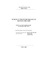 sử dụng lí thuyết đồ thị giải các bài toán trò chơi