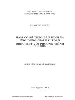 Hàm cơ sở theo bán kính và ứng dụng giải bài toán Dirichlet với phương trình Poisson