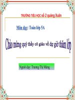 Bài giảng điện tử Diện tích hình tam giác  Toán lớp 5