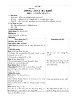 Giáo án môn tự nhiên xã hội lớp 1