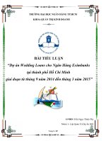 Tiểu luận Quản trị dự án: Tìm kiếm và đào tạo quản trị viên tiềm năng của ngân hàng phát triển thành phố Hồ Chí Minh – HDBank