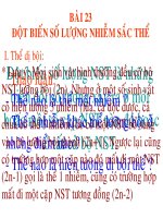 giáo án bồi dưỡng thao giảng thi giáo viên giỏi tham khảo tiết 25 đột biến số lượng nhiễm sắc thể (5)