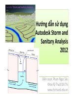 Hướng dẫn sử dụng Autodesk storm and sanitary analysis 2012
