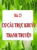 bài giảng công nghệ 11 bài 23 cơ cấu trục khuỷu thanh truyền