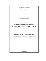 ứng dụng phần mềm minitab để giải bài toán ước lượng tham số