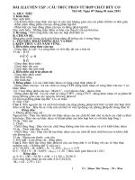 GIÁO ÁN HÓA HỌC LỚP 11 cấu trúc phân tử hợp chất hữu cơ