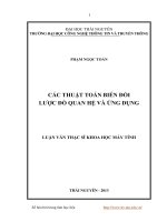 Các thuật toán biến đổi thuật toán lược đồ quan hệ và ứng dụng