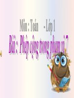 bài giảng toán 1 chương 2 bài 9 phép cộng trong phạm vi 7