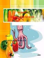 đề tài: quy trình bảo quản mực, bạch tuộc tạm thời