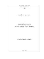 toán tử compact trong không gian hilbert