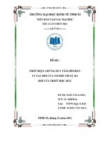 TIỂU LUẬN TRIẾT HỌC PHÉP BIỆN CHỨNG DUY TÂM HÊGHEN VÀ VAI TRÒ CỦA NÓ ĐỐI VỚI SỰ RA  ĐỜI CỦA TRIẾT HỌC MÁC