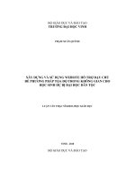 xây dựng và sử dụng website hỗ trợ dạy chủ đề phương pháp toạ độ trong không gian cho học sinh dự bị đại học dân tộc