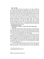 Đề tài tình hình thu hút đầu tư nước ngoài (FDI) tại Việt Nam hiện nay