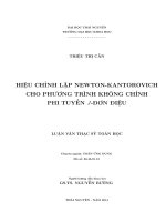 Hiệu chỉnh lặp Newton Kantorovich cho phương trình không chỉnh phi tuyến J đơn điệu