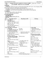 Giáo án toán số học 6 chuẩn kiến thức