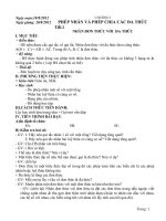 Giáo án đại số lớp 8 cả năm