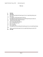 nghiên cứu ảnh hưởng của biến động tỷ giá đến kinh doanh ngoại tệ