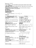 Giáo án dạy thêm toán lớp 8