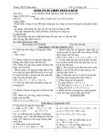 Giáo án tự chọn môn toán 6 HK2