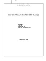 phương pháp giảng dạy phần sinh thái học