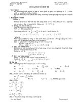 Giáo án tự chọn môn toán lớp 7 chương trình chuẩn