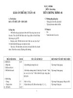 Giáo án môn thể dục lớp 1