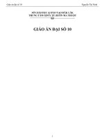 Giáo án đại số 10 (3 cột)
