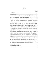 giải pháp thực hiện công tác di dân, tái định cư dự án thủy điện hủa na, huyện quế phong, tỉnh nghệ an