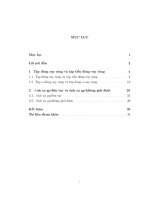 một số tính chất suy rộng trong không gian tôpô