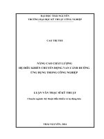 Nâng cao chất lượng hệ điều khiển chuyển động van cánh hướng ứng dụng trong công nghiệp