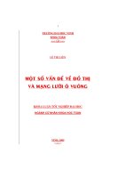 một số vấn đề về đồ thị và mạng luới ô vuông