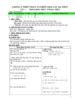 Giáo án đại số 8 cả năm chuẩn kiến thức