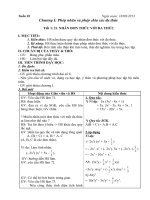 Giáo án đại số 8 chuẩn kiến thức cả năm