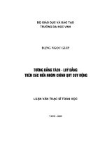 tương đẳng tách - lũy đẳng trên các nửa nhóm chính quy suy rộng