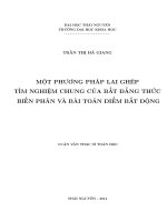 Một phương pháp lai ghép tìm nghiệm chung của bất đẳng thức biến phân và bài toán điểm bất động