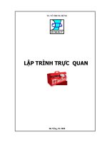 Lập trình trực quan   tài liệu lập trình