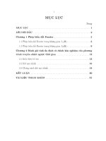 biến đổi fourier - ứng dụng của nó trong việc đánh giá tính ổn định và chỉnh hoá nghiệm của phương trình truyền nhiệt ngược thời gian