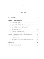 định lý ba chuỗi và thuật mạnh số lớn đối với dãy các phần tử ngẫu nhiên