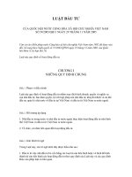 Luật đầu tư Việt Nam 2005